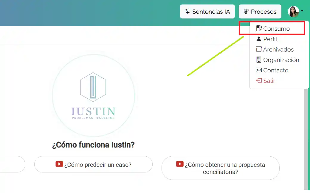 iustin consumo
